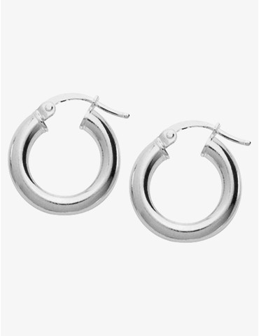 Créoles tube 4 mm argent...