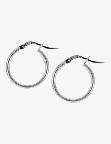 Créoles tube 2 mm argent...