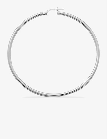 Créoles tube 2 mm argent...