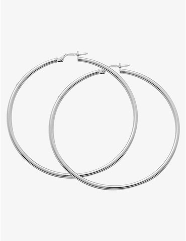 Créoles tube 2 mm argent...