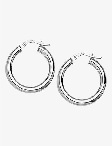 Créoles tube 3 mm argent...
