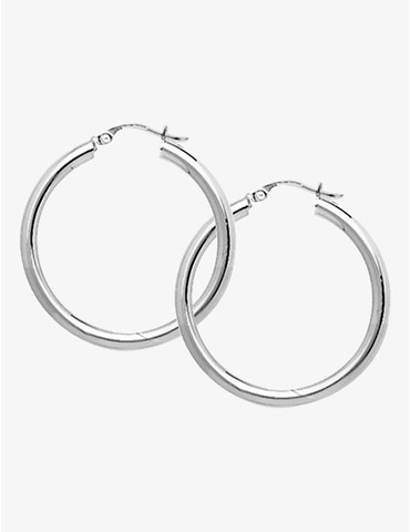 Créoles tube 3mm argent...