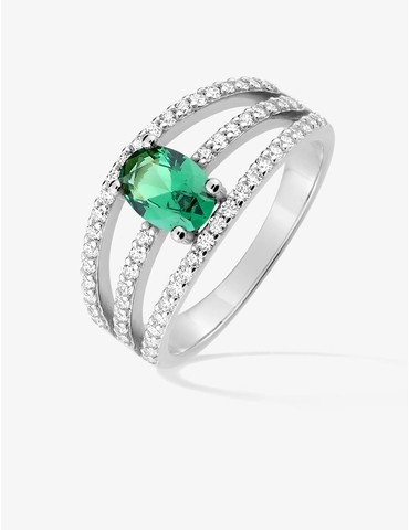 Bague 3 anneaux argent 925‰...