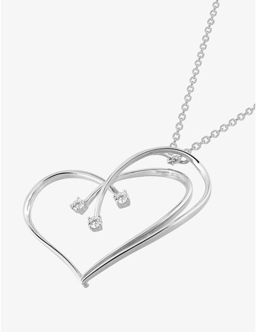 Collier cœur argent 925‰...