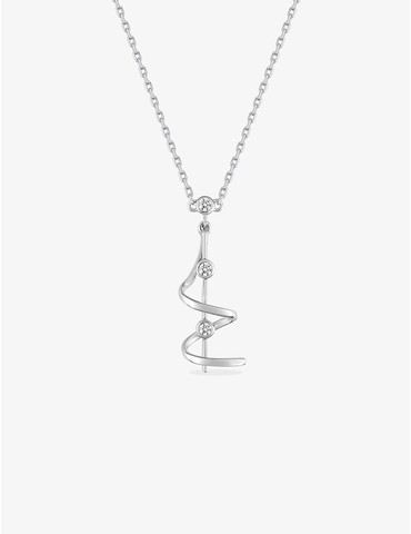 Collier tourbillon argent...