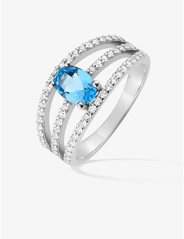 Bague triple anneau argent...