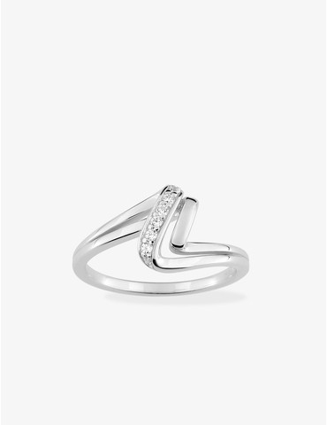 Bague ondulée argent 925‰...