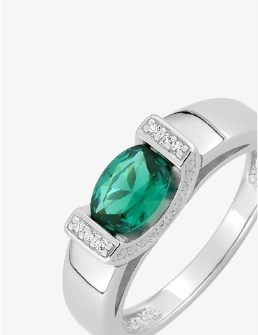Bague argent 925‰ rhodié et...