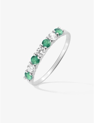 Bague serti griffes argent...