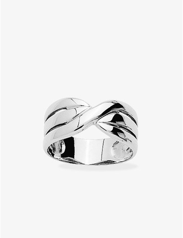Bague triple anneau croisé...