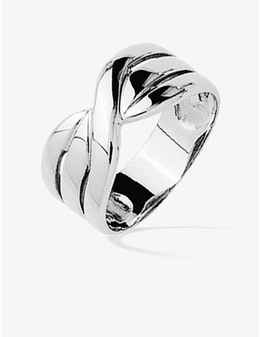 Bague triple anneau croisé...