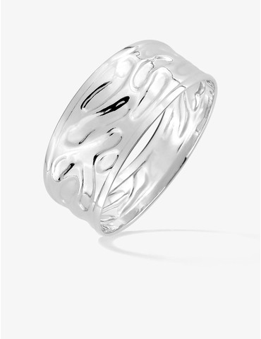 Bague effet martelé argent...