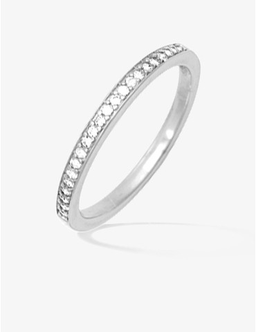 Bague argent 925‰ rhodié et...