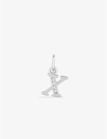 Pendentif lettre X argent...