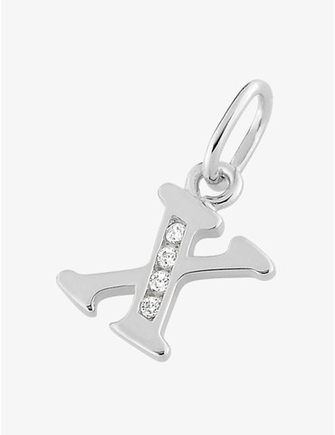 Pendentif lettre X argent...