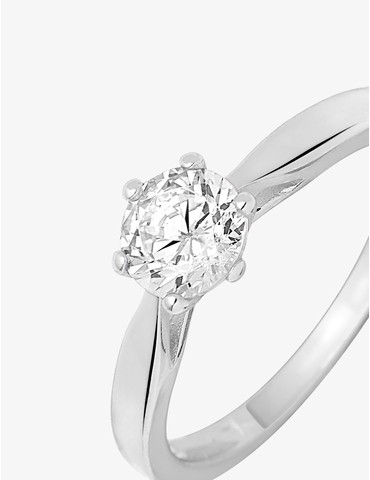 Solitaire argent 925‰...