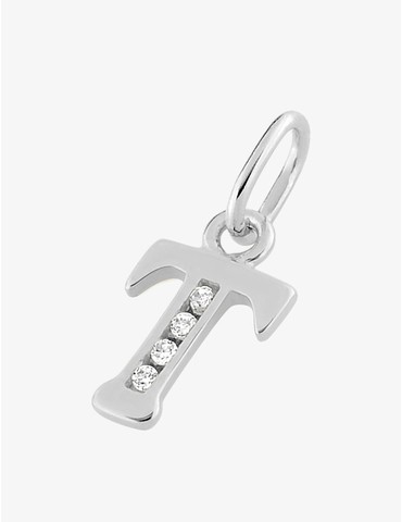 Pendentif lettre T argent...