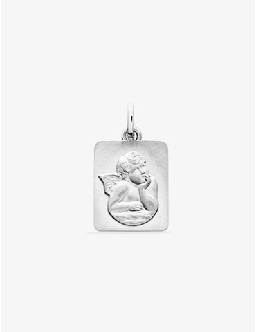 Médaille rectangle ange...