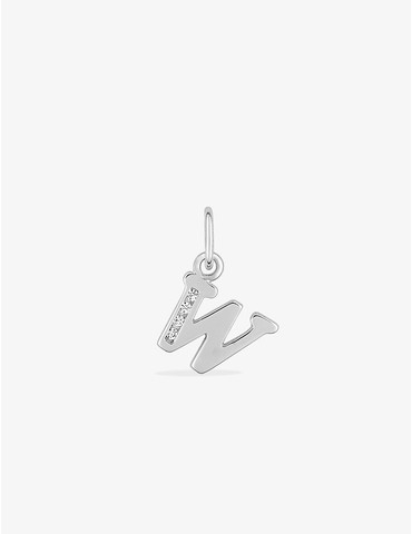 Pendentif lettre W argent...