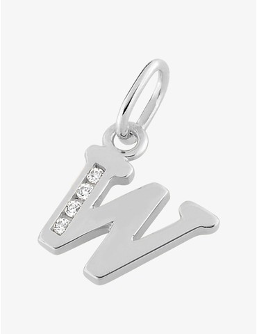 Pendentif lettre W argent...