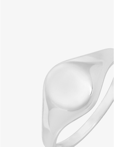 Bague chevalière en argent...