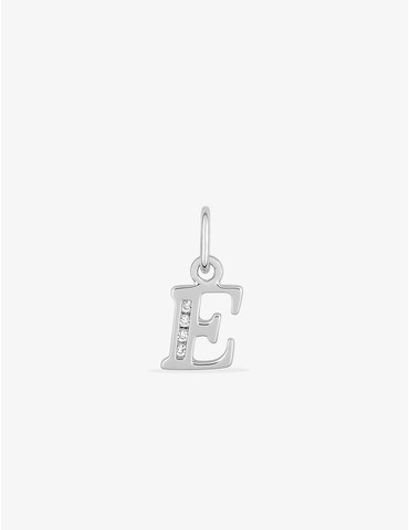 Pendentif lettre E argent...