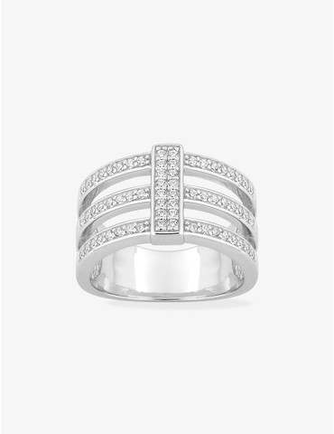 Bague triple anneau et...