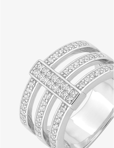 Bague triple anneau et...