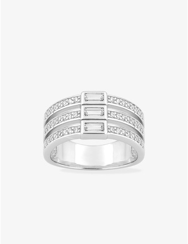 Bague triple anneau et...