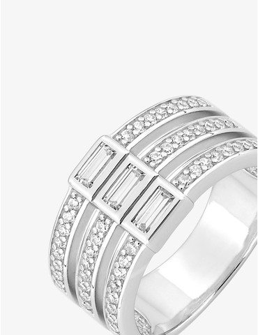 Bague triple anneau et...