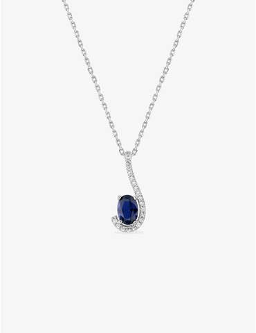 Collier demi-goutte argent...