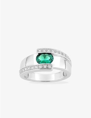 Bague en argent 925‰ rhodié...