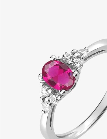 Bague argent 925‰ rhodié et...