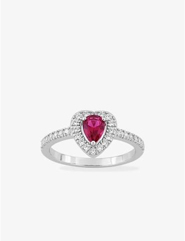 Bague en argent 925‰ rhodié...