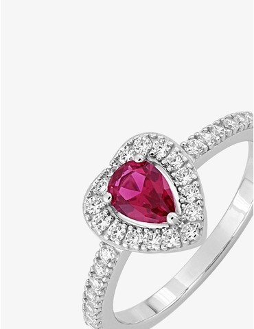 Bague en argent 925‰ rhodié...