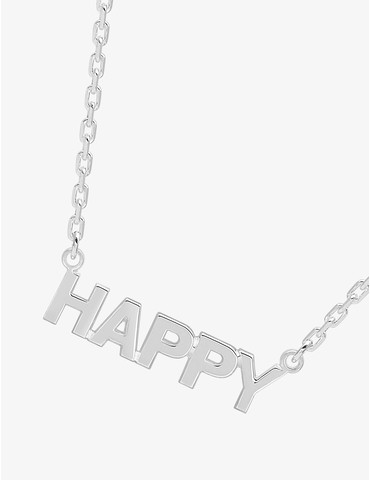 Collier "happy" argent 925‰...