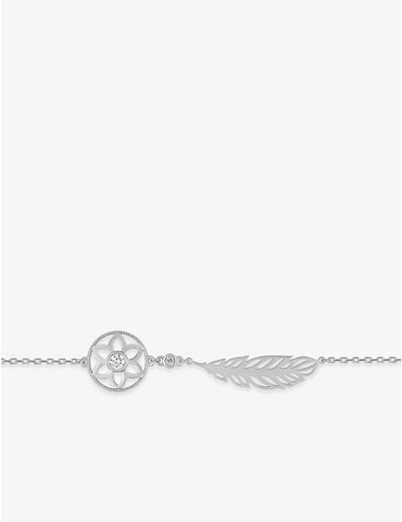 Bracelet fleur et plume...