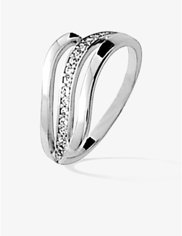 Bague fantaisie en argent...