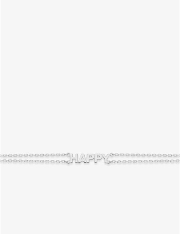 Bracelet "Happy" en argent...