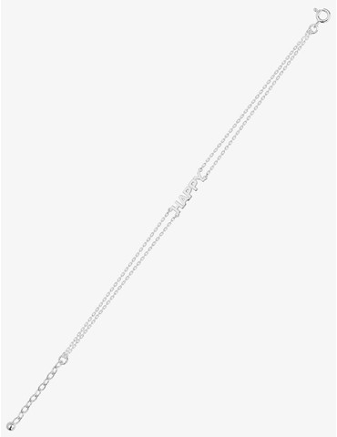 Bracelet "Happy" en argent...