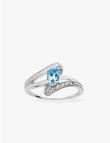 Bague en argent avec oxyde...