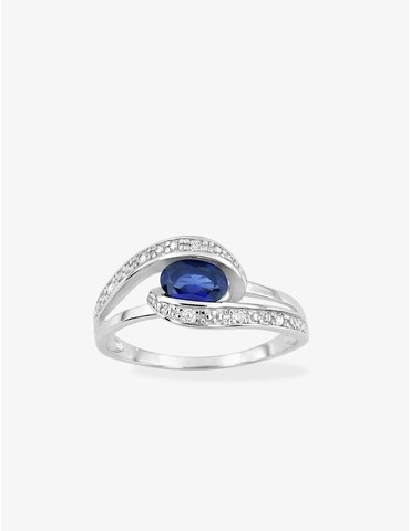 Bague en argent 925‰ rhodié...