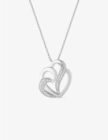 Collier cœurs en argent...