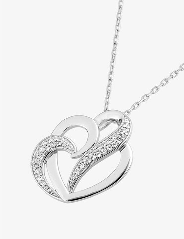 Collier cœurs en argent...