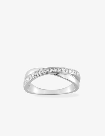 Bague argent 925‰ rhodié et...