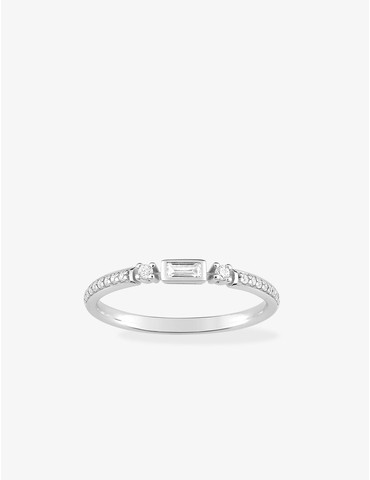 Bague en argent 925‰ rhodié...