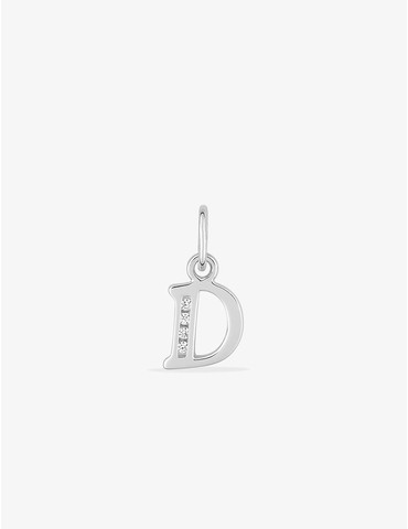 Pendentif lettre D argent...