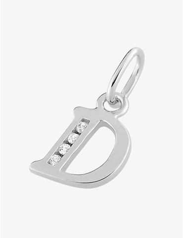 Pendentif lettre D argent...