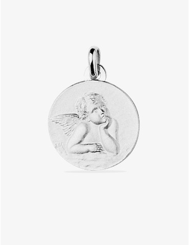 Médaille ronde 18 mm ange...