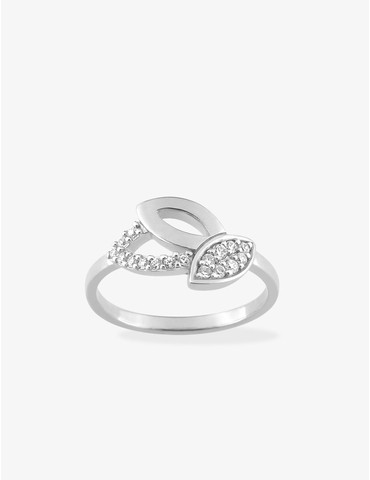 Bague feuilles argent 925‰...